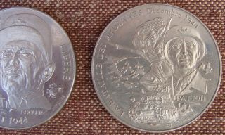 WW2 RARE 5 Commemorative Coins France Liberation Events Generals