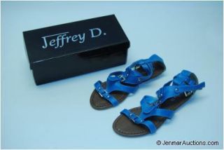 Jeffrey D Arielle Turquoise Womens Gladiator Sandals 8 5 BNIB