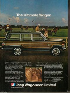 1982 Jeep Wagoneer Limited Magazine Vintage Advertisement A