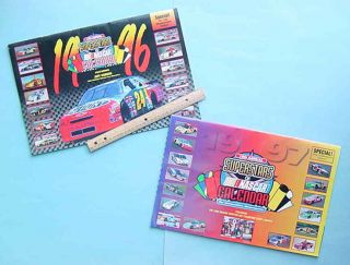 Diff Superstars of NASCAR Calendars 1996 97 Huge