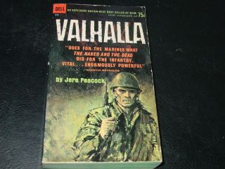 Valhalla by Jere Peacock 1962 Marines Korean War Fiction