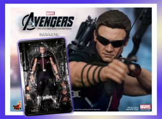  Hot Toys Marvel The Avengers Hawkeye Jeremy Renner 1 6 Figure