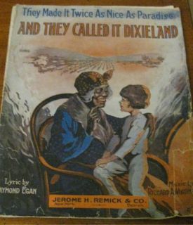 Vintage and They Called It Dixieland Jerome Remick G2
