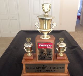 Jeff Gordon #24 1997 Winston Cup Trophy Signed By Jeff Gordon NASCAR
