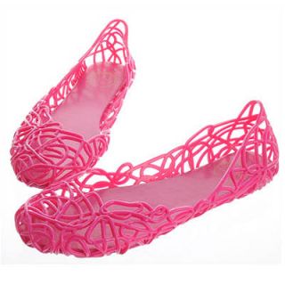 New Pink Jelly Shoes Ballet Sandals Zig Zag Sz 5 6 7 8