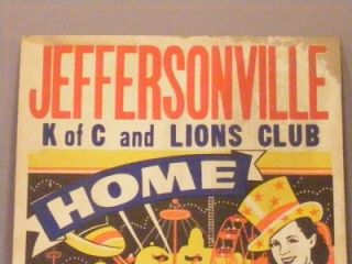 Jeffersonville K of C and Lions Club Clown Poster