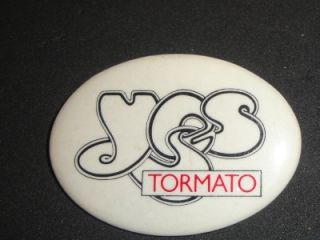 Yes Tormato Tour Hat Pin Pinback Promo Badge Vtg 1978 78 Rock Band