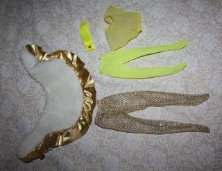 Vintage Jem & the Holograms Mixed Clothing Lot with Gold Cape, Tights