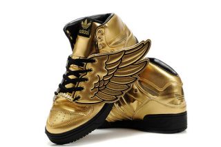 Adidas Jeremy Scott JS Wings Sz 8 12 Gold