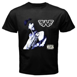 Waylon Jennings Ultimate Legend Begins Black T Shirt
