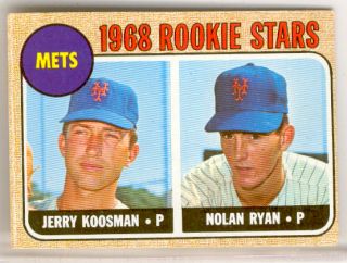 1968 Rookie Stars New York Mets Jerry Koosman Nolan Ryan