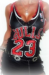 Custom NBA Jersey Dress Chicago Bulls Small Medium 23