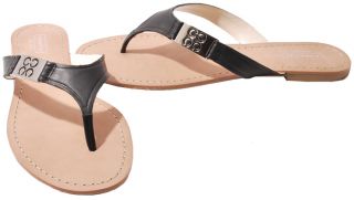 Coach Radiant Leather Thong Flip Flops Womens Shoes