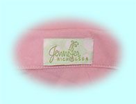 Jennifer Nicholson Pink Silk Fabric Top Blouse US Sz 10 Finest Bespoke