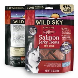 Bags x 24 oz Wildsky Salmon Jerky Treats for Dogs