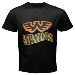 New Wings Waylon Jennings Mens Black T Shirt Size XS 2XL