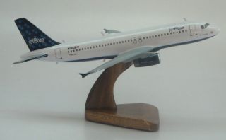 320 Jetblue Airways A320 Desk Airplane Wood Model SML