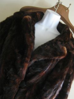  Real Fur Mink 3 4 Length Coat Stunning Sz L Jerome Wolk Furs