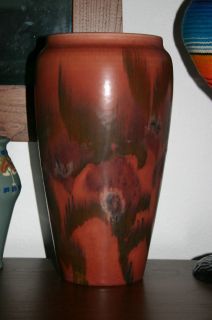 Rookwood Red Vase 11 inch Signed Jens Jenson