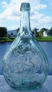 Sparkling Mint GI 107 JENY LIND FISLERVILLE GLASSWORKS Calabash flask