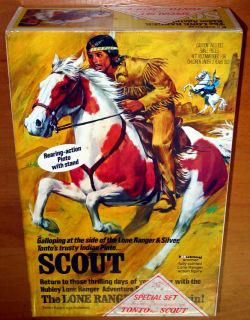 73 MISB Gabriel Lone Ranger Tonto Scout Horse Marx 10 Figure Gift Set