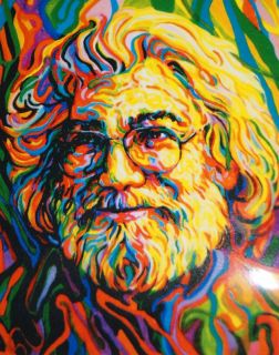 Grateful Dead Jerry Garcia Sticker 5 x 4 New
