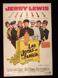 The Family Jewels Jerry Lewis Argentine 1sh Poster