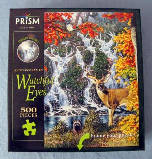 Jigsaw Puzzle 500 PC Piece John Vanstraalen Watchful Eyes Hidden