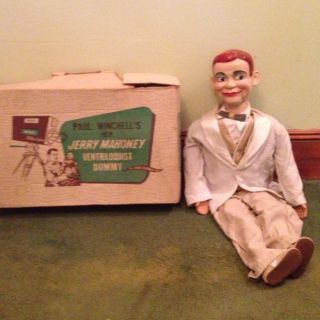 1950s 1STEDITION Jerry Mahoney Stick Ventriloquist Dummy Compohands