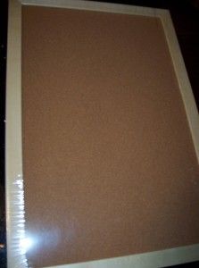 Cork Board 18 x 12 Hardwood Frame Bullitin Board Messages Notes