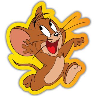 Tom and Jerry Mouse Car Bumper Sticker Decal 4X4