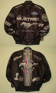  Mustang Authentic Leather Embroidered New Jacket 4XL JH Design