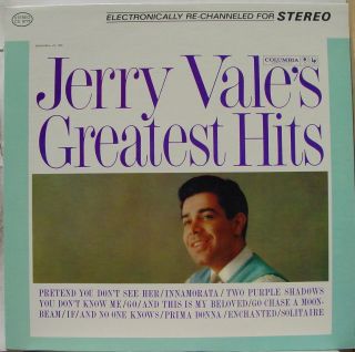 Jerry Vale Greatest Hits LP CS 8778 VG 1963 360