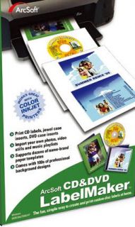  Labelmaker PC CD Create Custom Labels Jewel Case Slips Inserts