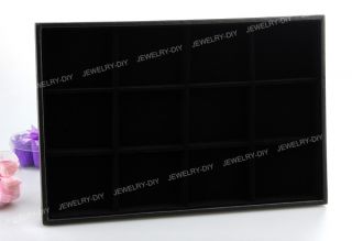 Jewelry Black Velvet Display Box Tray Case 14x9x1 2 Chic