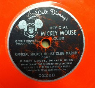 1955 JIMMIE DODD official mickey mouse club song & march 6 VG D222