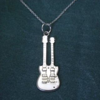  SG Twin Neck Jimmy Page LED Zeplin Electric Guitar Necklace
