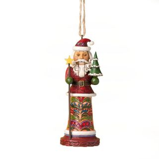 Jim Shore Santa Nutcracker Hanging Ornament NIB 5 H New 4025495