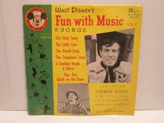  Mickey Mouse Club   Colored 78 RPM Record   Jimmie Dodd & Mouseketeers