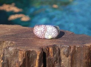 Swoon $4 5K 18WG Pink Sapphire Diamond Dbl Heart Ring
