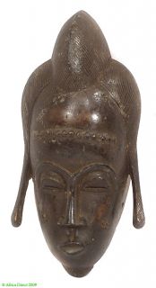 Baule Portrait Mask Kpan or Mblo African Mask