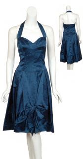 Lovely Jill Stuart Polka Dot Silk Halter Dress 6 New