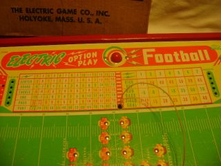 Vintage Jim Prentice Electric Football Game Original Box 1950s 60s Toy