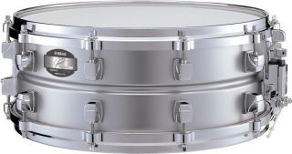 Yamaha Jimmy Chamberlin Signature Steel Snare Drum Matte Chrome 14 X 5