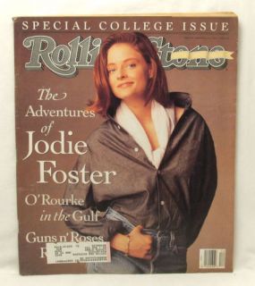 Rolling Stone Magazine 600 Jodie Foster Mar 21 1991 LD