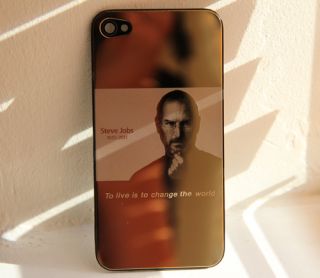  Gold Plated iPhone 4 Rear Housing Back Cover Steve Jobs Tribute