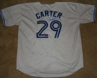 Joe Carter Autographed Jersey Blue Jays w Proof