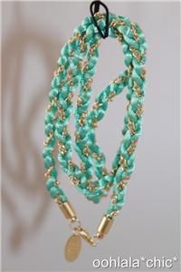 Calypso St Barth Target Wrap Chain Bracelet Turquoise