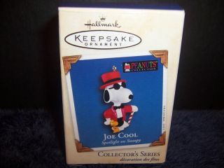 Hallmark Snoopy Peanuts Ornament Joe Cool Figure Toy