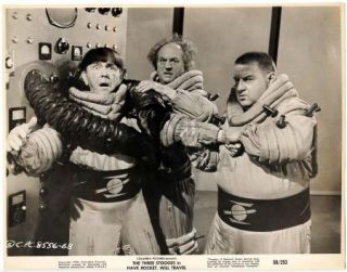 Three Stooges Moe Larry Curly Joe Vintage Orig 1959 Photograph